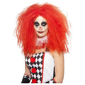 Red - Front - Smiffys Unisex Adult Clown Wig