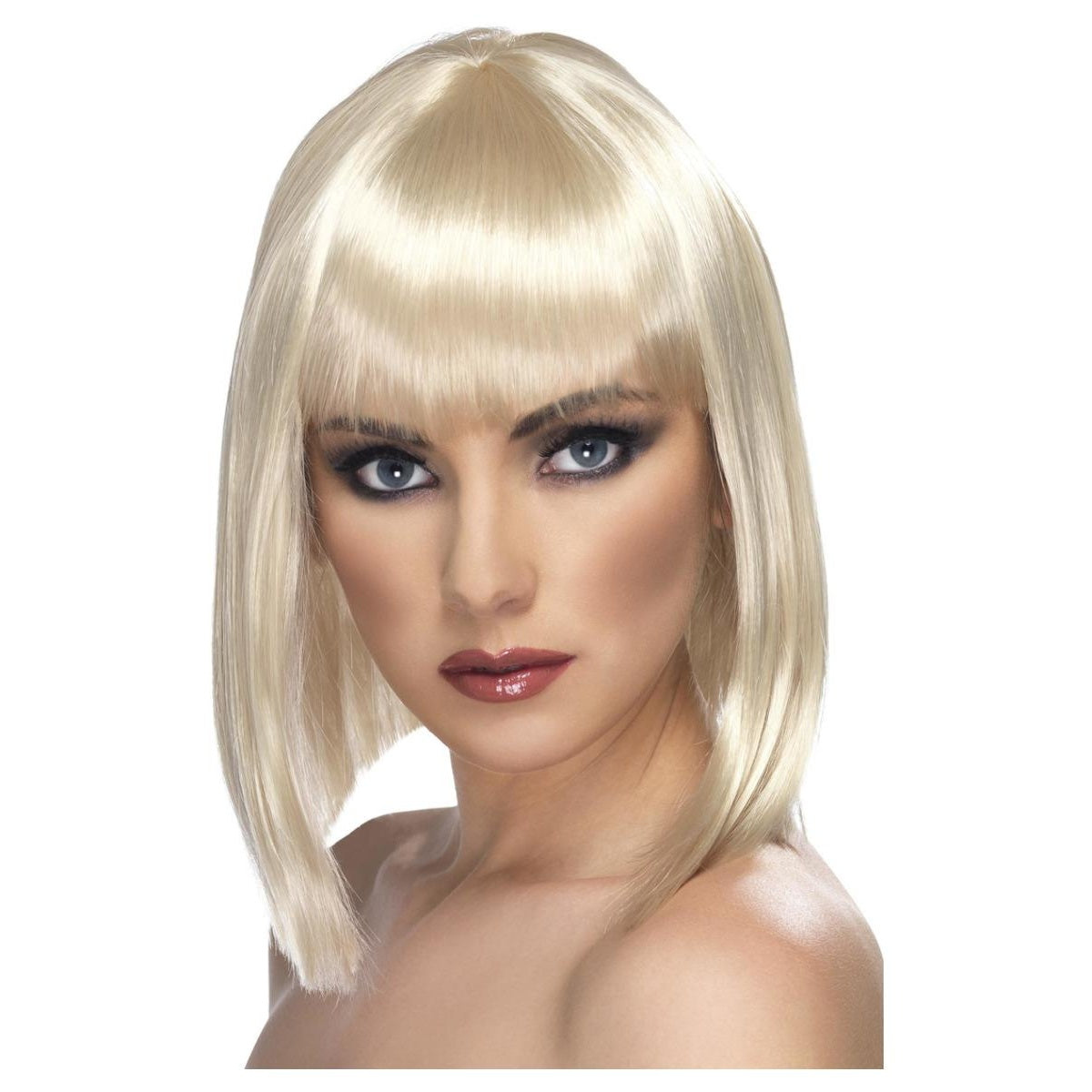 Blonde - Front - Smiffys Womens-Ladies Glam Wig