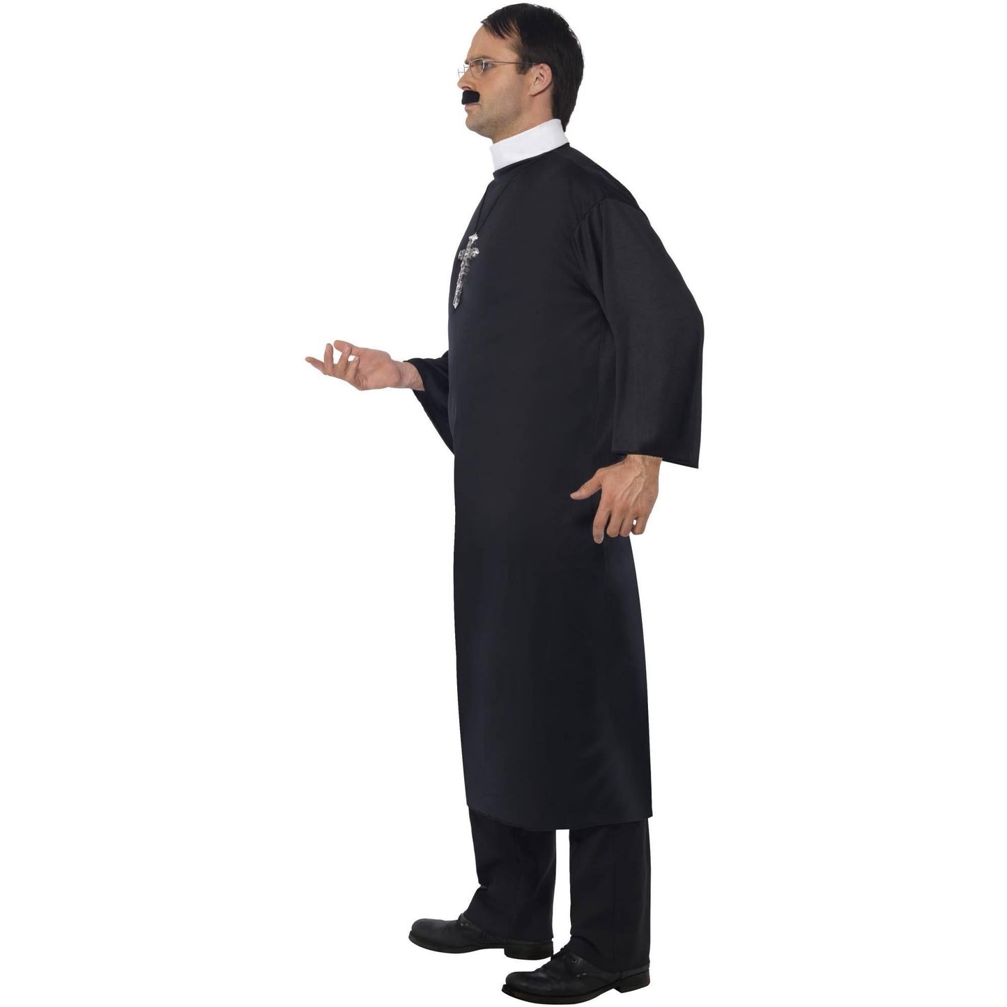 Black - Lifestyle - Smiffys Mens Priest Costume Set