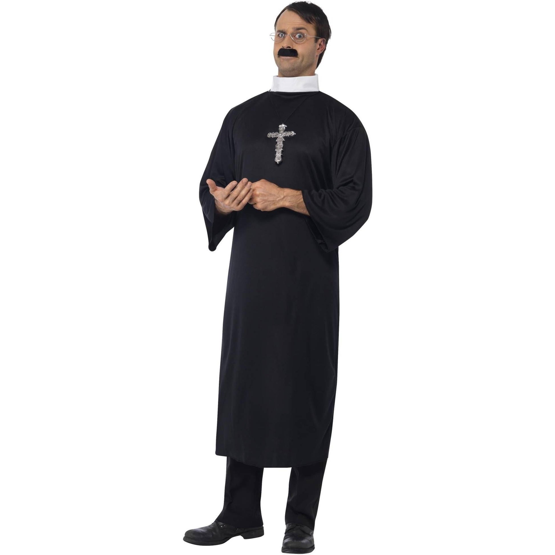 Black - Pack Shot - Smiffys Mens Priest Costume Set