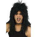 Black - Back - Smiffys Mens Hard Rocker Wig