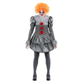 Grey-Red-White - Front - IT Chapter Two Womens-Ladies Pennywise Costume Set