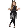 Black - Pack Shot - Smiffys Girls Deluxe Cat Costume