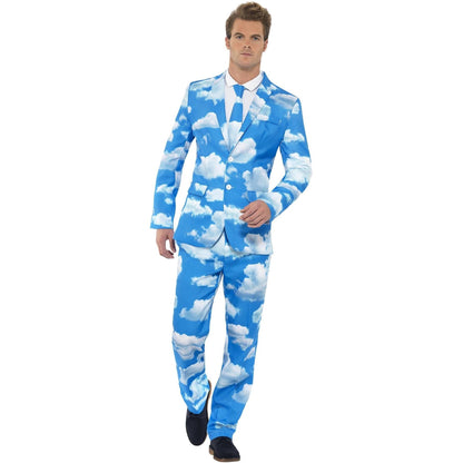 Blue - Back - Smiffys Mens Sky High Costume Suit