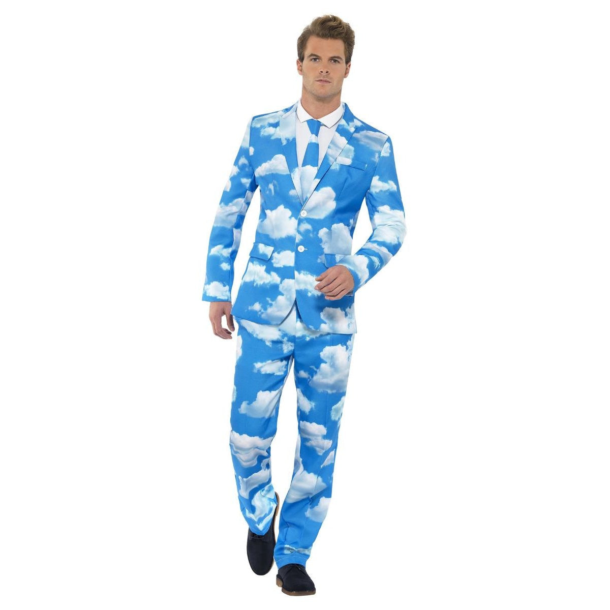 Blue - Front - Smiffys Mens Sky High Costume Suit