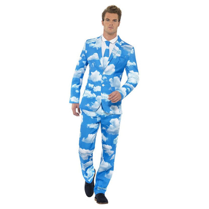 Blue - Front - Smiffys Mens Sky High Costume Suit