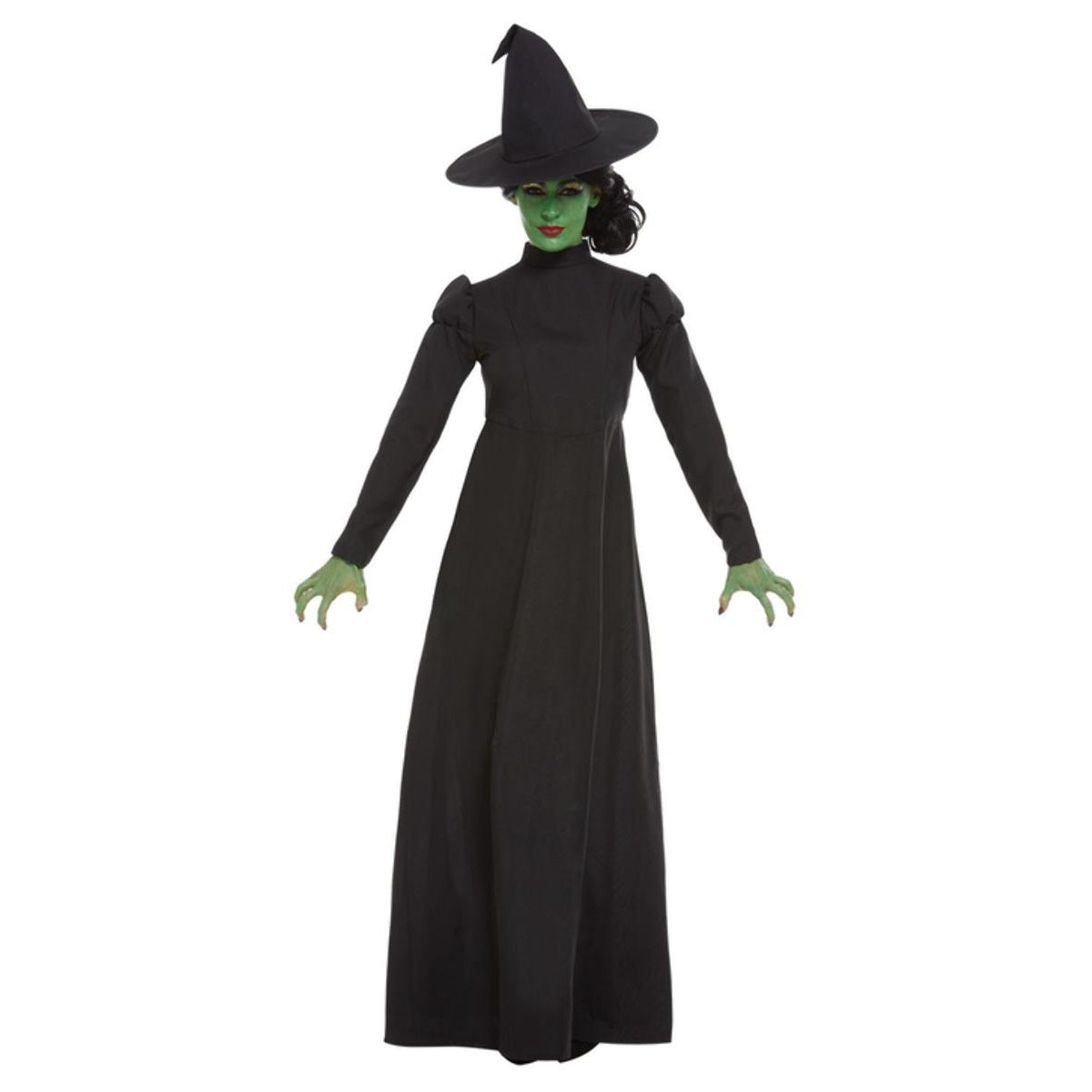 Black - Front - Smiffys Womens-Ladies Wicked Witch Costume Set