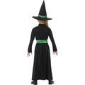 Black - Side - Smiffys Girls Wicked Witch Costume Set