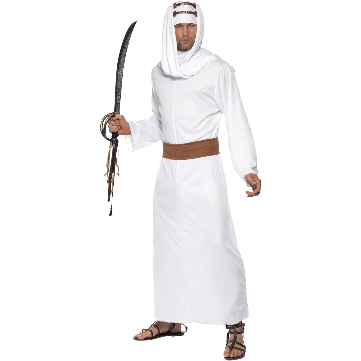 White-Brown - Back - Lawrence Of Arabia Mens Costume