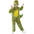 Green - Back - Smiffys Childrens-Kids Crocodile Bodysuit