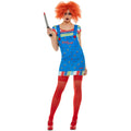 Blue - Back - Chucky Womens-Ladies Costume