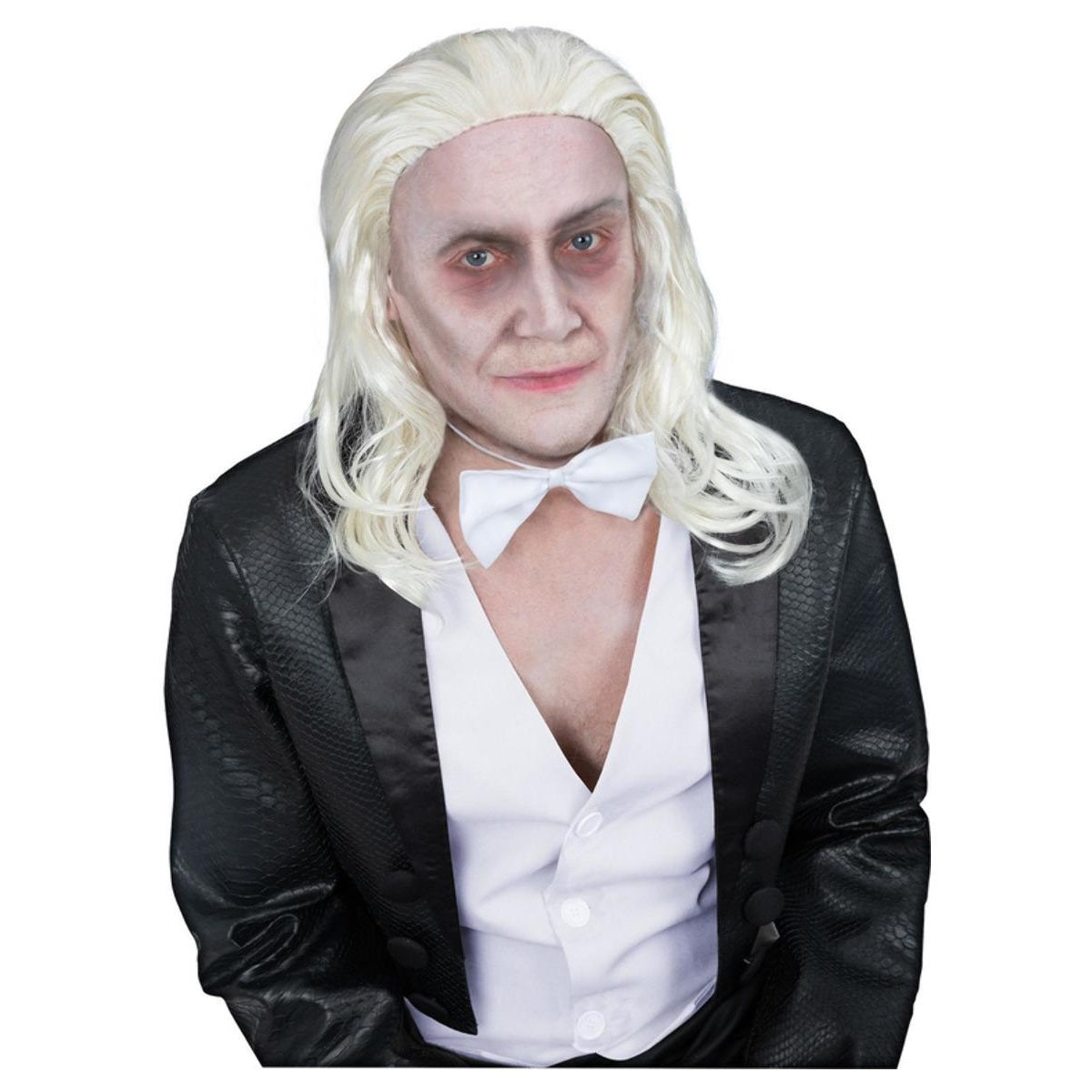 White - Front - The Rocky Horror Picture Show Mens Riff Raff Wig