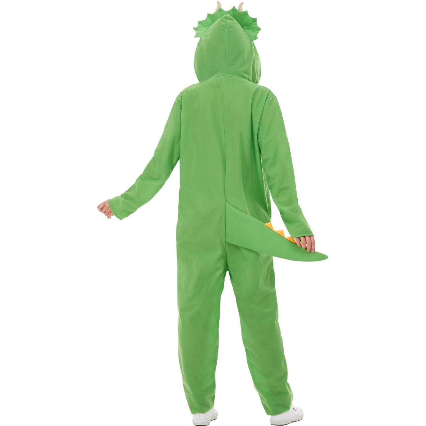 Green-Yellow - Side - Smiffys Unisex Adult Dinosaur Costume Jumpsuit