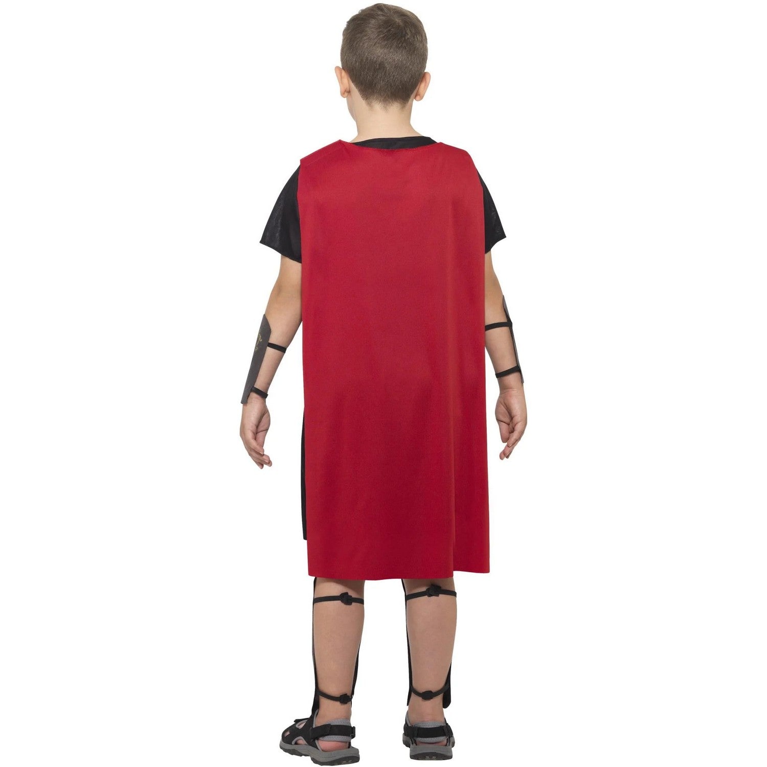 Black - Back - Smiffys Childrens-Kids Roman Soldier Costume Set