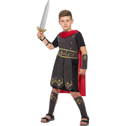 Black - Lifestyle - Smiffys Childrens-Kids Roman Soldier Costume Set