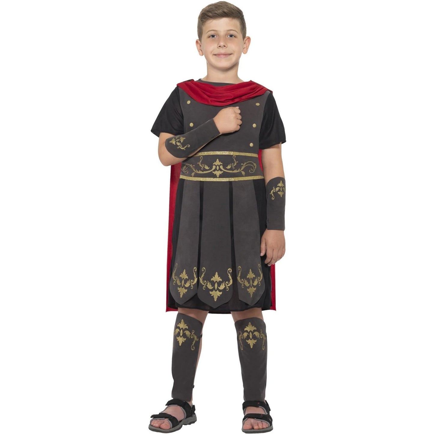 Black - Front - Smiffys Childrens-Kids Roman Soldier Costume Set