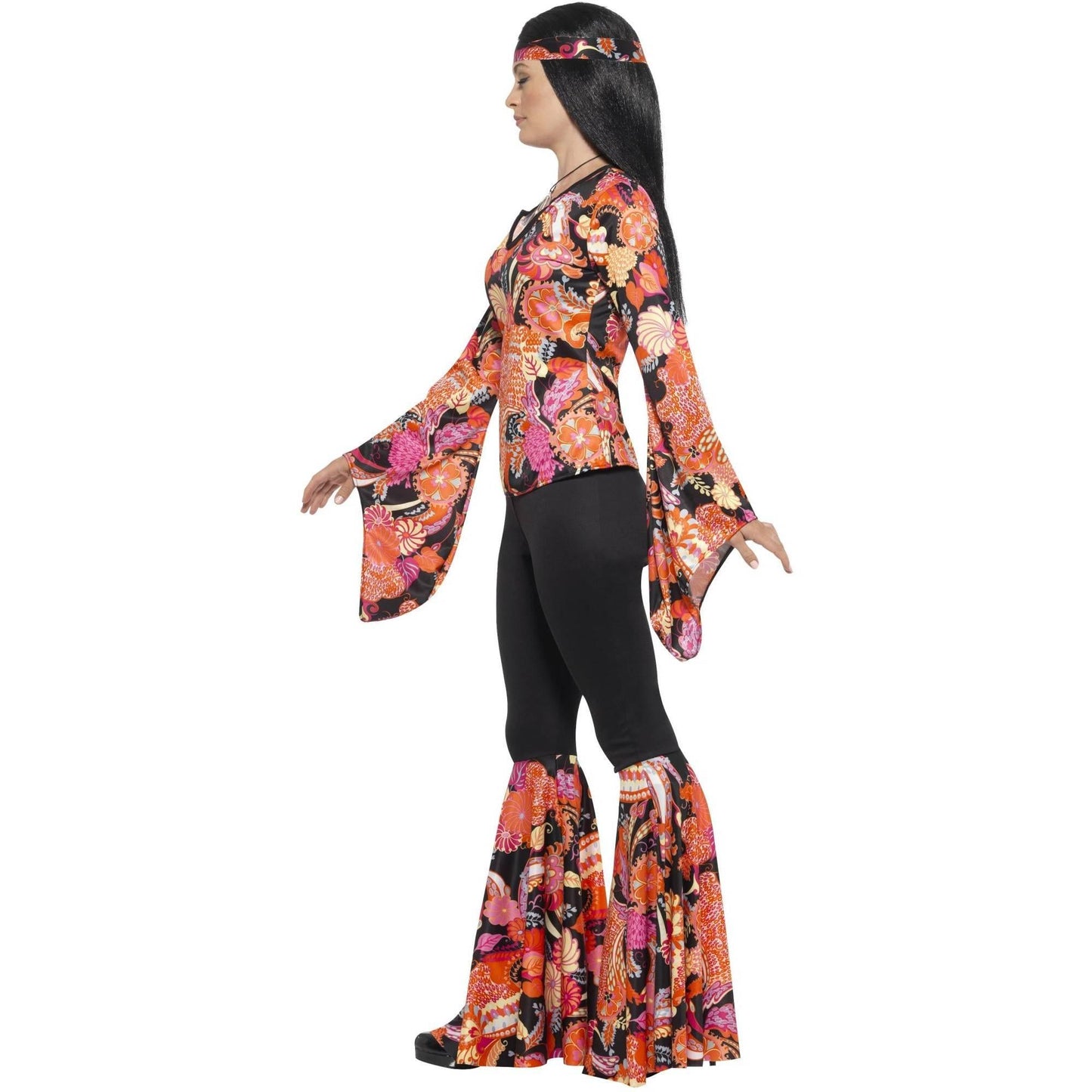 Multicoloured - Lifestyle - Smiffys Womens-Ladies Willow The Hippie Costume Set