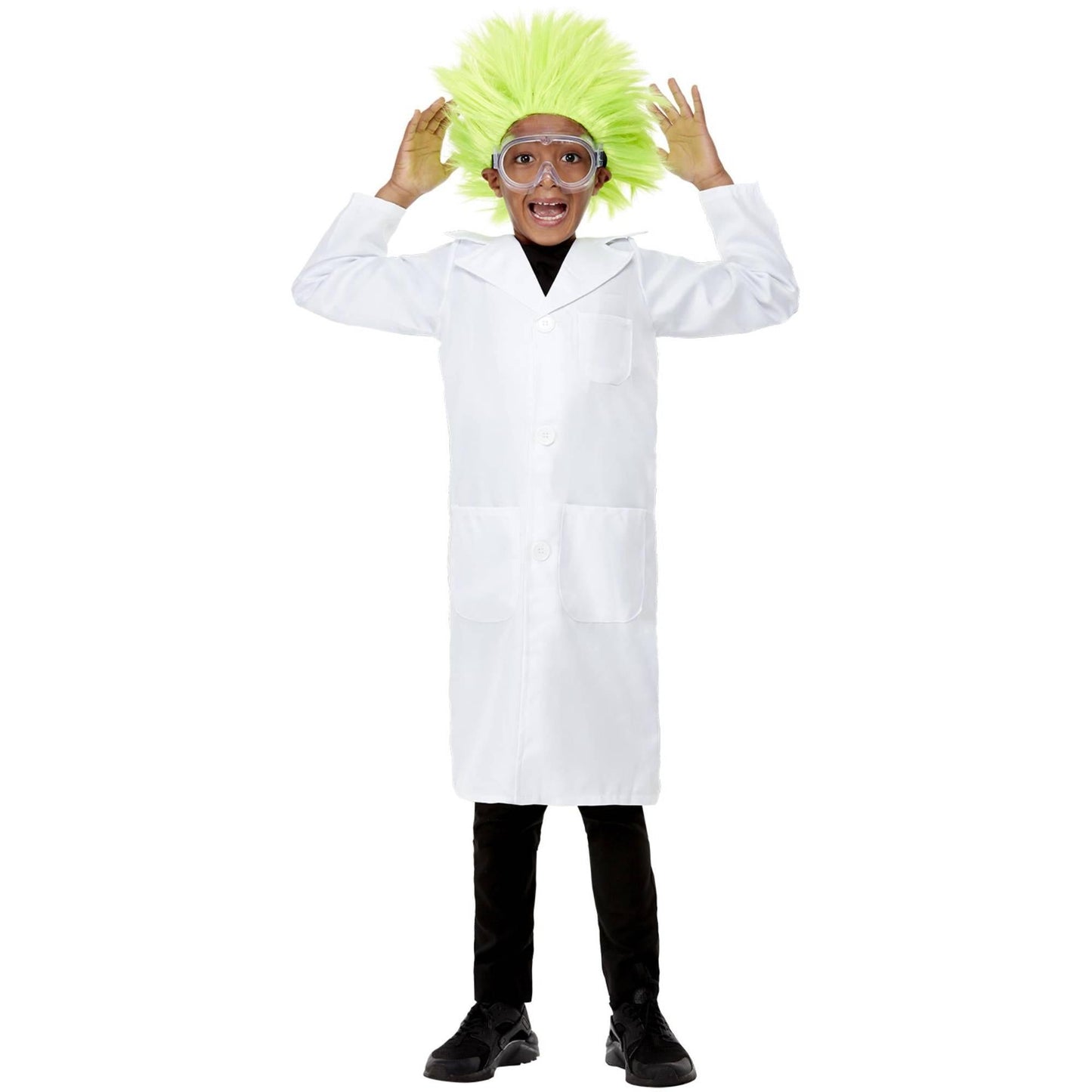White - Back - Smiffys Childrens-Kids Science Lab Costume Jacket