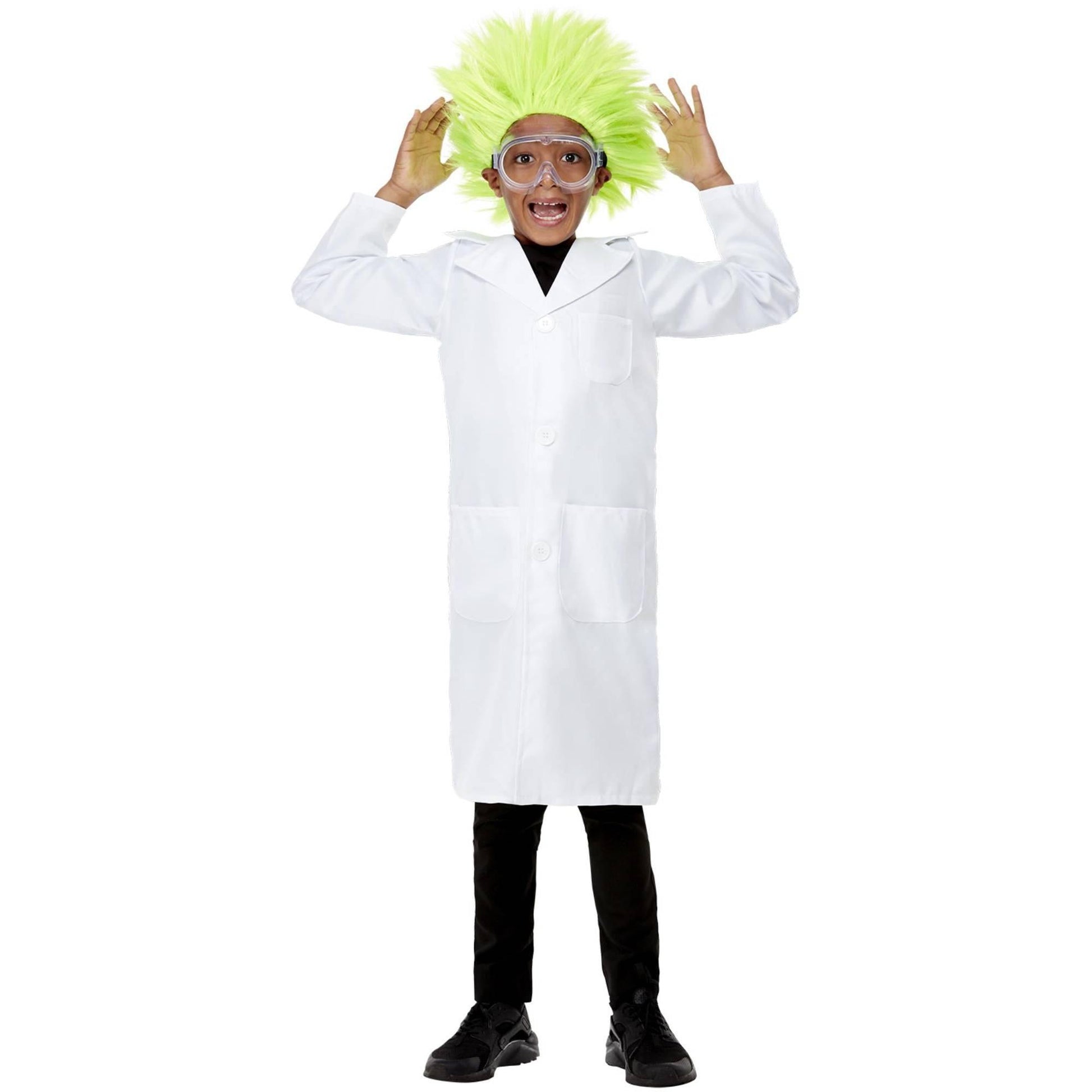 White - Back - Smiffys Childrens-Kids Science Lab Costume Jacket