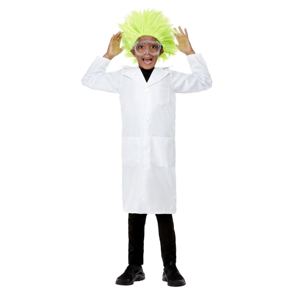 White - Front - Smiffys Childrens-Kids Science Lab Costume Jacket