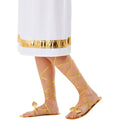 Gold - Back - Smiffys Womens-Ladies Grecian Lace Up Sandals