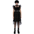 Black - Back - Smiffys Girls Gothic Prom Costume Dress