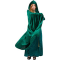 Emerald Green - Back - Smiffys Womens-Ladies Deluxe Cloak
