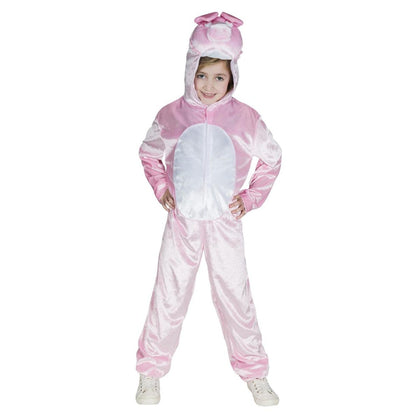Pink - Front - Smiffys Childrens-Kids Pig Costume Jumpsuit