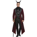 Red-Black - Back - Smiffys Mens Deluxe Devil Costume Set