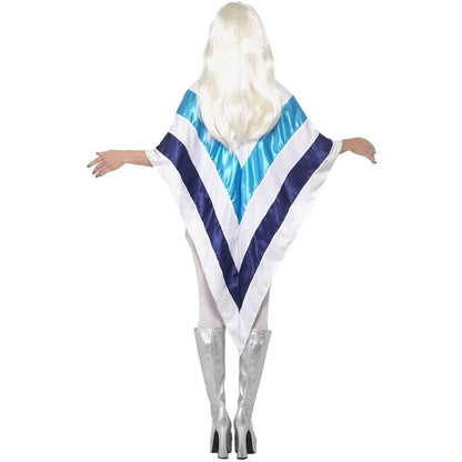 White-Blue - Side - Smiffys Unisex Adult Super Trooper Poncho