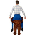 Brown - Side - Smiffys Unisex Adult Monkey Piggy Back Costume