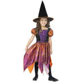 Black-Orange-Purple - Lifestyle - Smiffys Girls Witch Moon & Stars Costume Set
