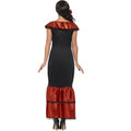 Black-Red - Side - Smiffys Womens-Ladies Senorita Flamenco Costume