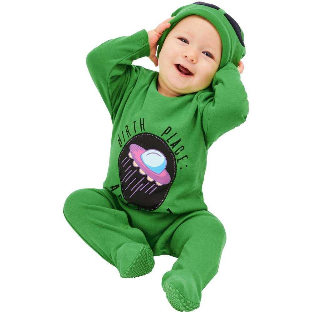 Green - Side - Smiffys Baby Birth Place Alien Costume