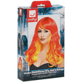 Red-Orange - Side - Smiffys Womens-Ladies Devil Flame Ombre Wig