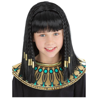 Black - Back - Smiffys Girls Cleopatra Wig