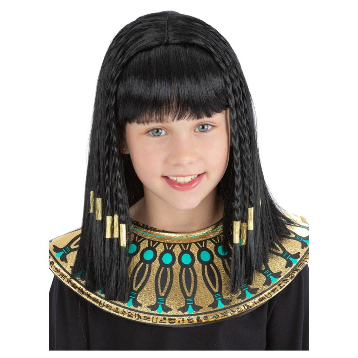 Black - Front - Smiffys Girls Cleopatra Wig