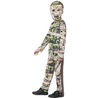 Brown-Green - Lifestyle - Smiffys Childrens-Kids Zombie Mummy Costume Set