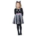 Black-Pink - Front - Smiffys Girls Cat Costume Set