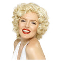 Blonde - Front - Marilyn Monroe Womens-Ladies Curled Wig