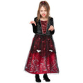 Black-Red - Lifestyle - Smiffys Girls Deluxe Vampiress Costume