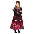 Black-Red - Front - Smiffys Girls Deluxe Vampiress Costume