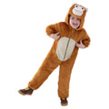 Brown-White - Front - Smiffys Childrens-Kids Monkey Costume