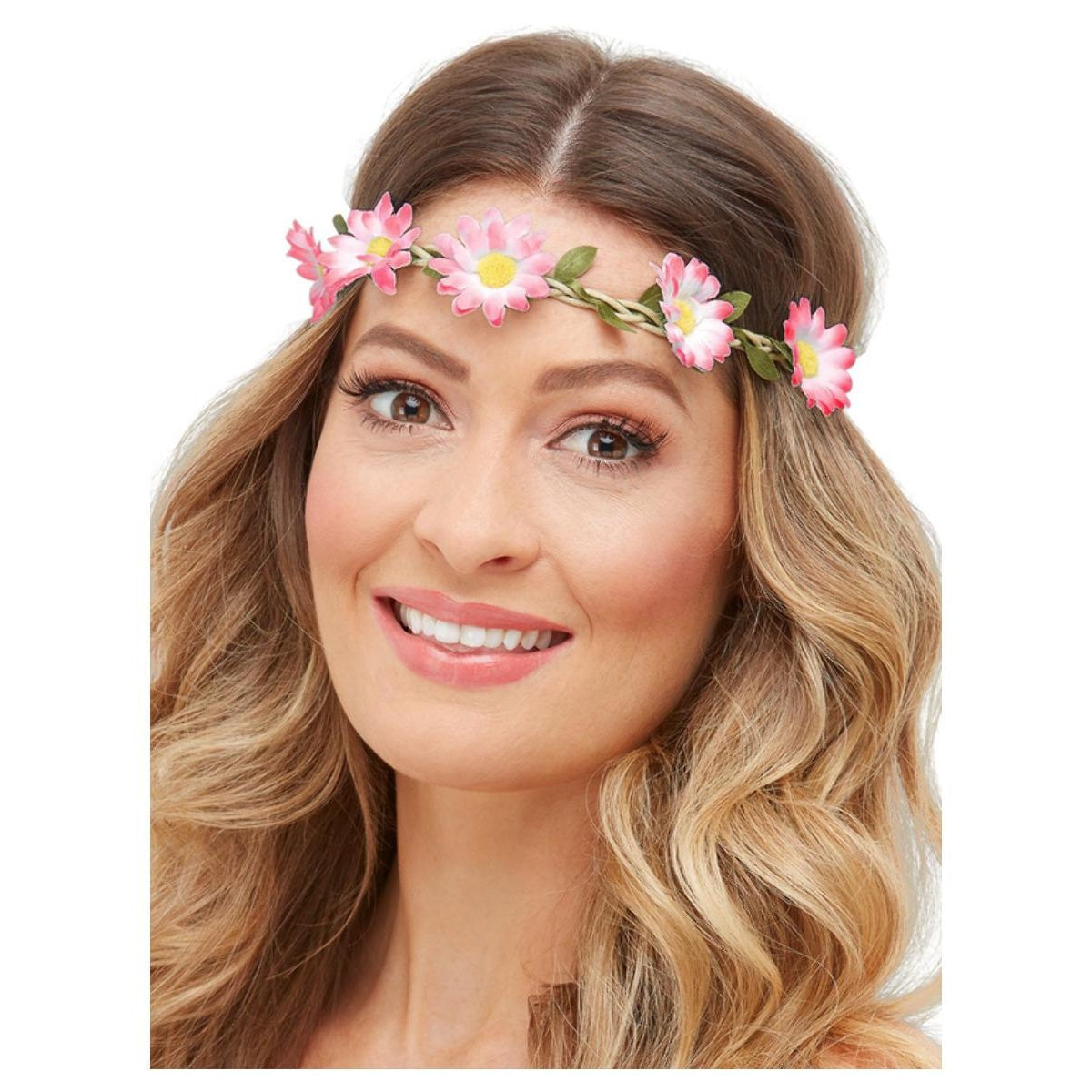 Multicoloured - Front - Smiffys Womens-Ladies Daisy Flower Headband (Pack of 3)