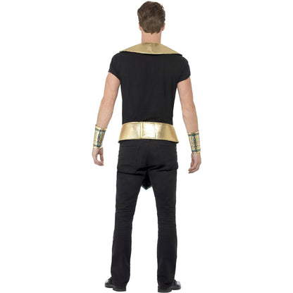 Gold-Blue - Side - Smiffys Unisex Adult Egyptian Costume Accessory Set
