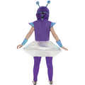 Aqua-Silver-Purple - Side - Smiffys Girls Alien Costume Set