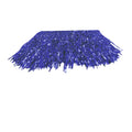 Blue - Side - Smiffys Metallic Pom Poms (Pack of 2)