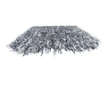 Silver - Side - Smiffys Metallic Pom Poms (Pack of 2)