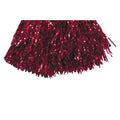 Red - Back - Smiffys Metallic Pom Poms (Pack of 2)