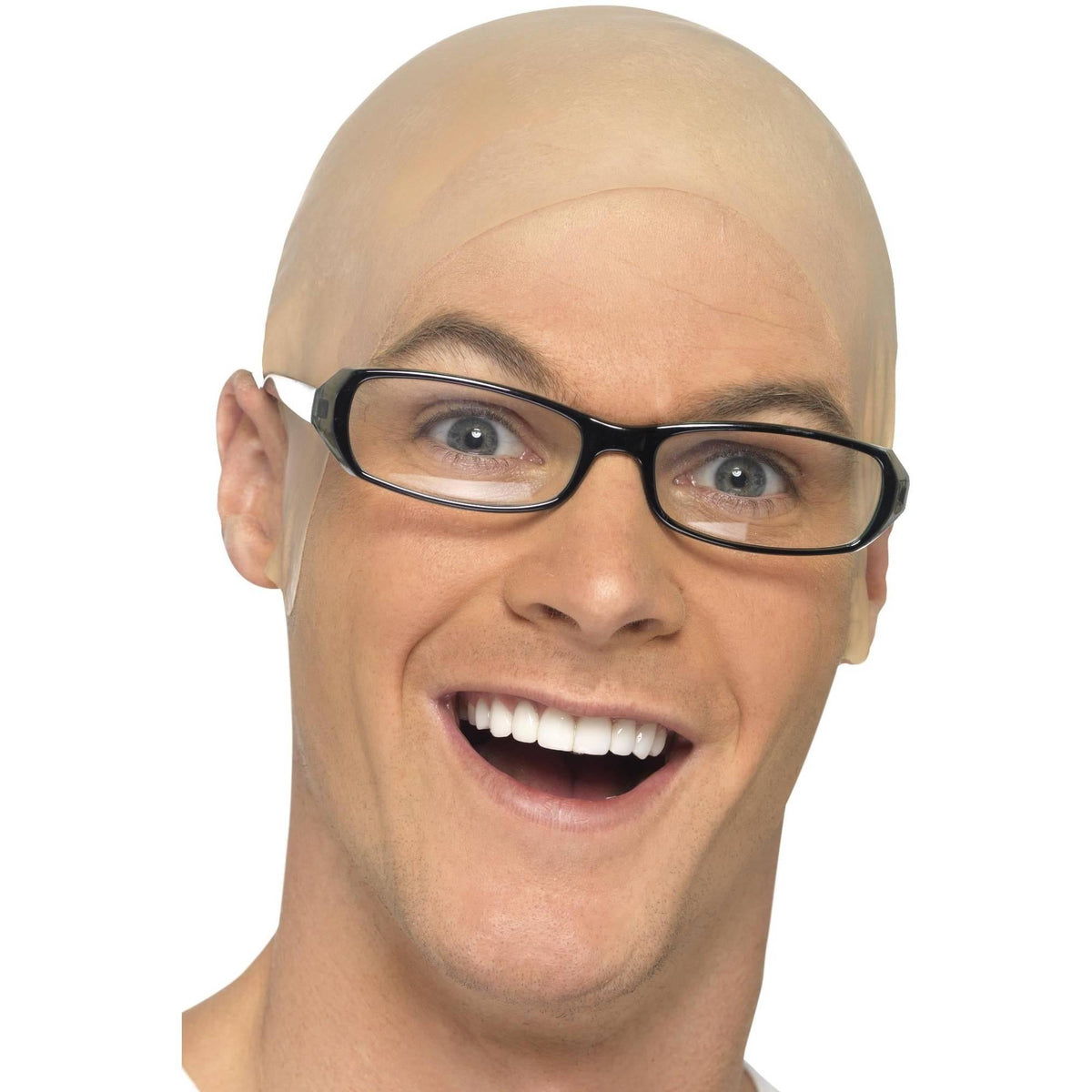 Natural - Back - Smiffys Costume Bald Cap